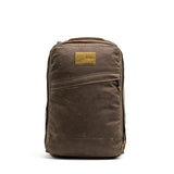 GORUCK brown ruck backpack front view, rugged design, durable outdoor gear