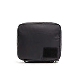 GORUCK black rucking field pouch with patch panel, tough minimalist gear on white background