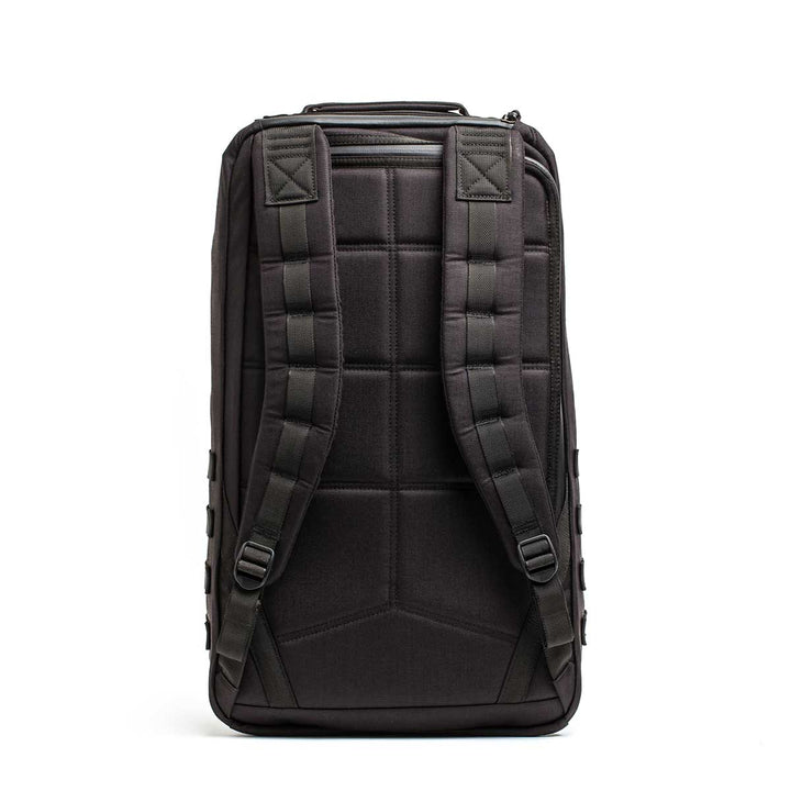 The GR2 USA - Cordura backpack stands upright, shown from the back with padded shoulder straps and a top handle—ideal as a Special Forces rucksack or versatile travel backpack.