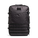 GORUCK black rucksack with rugged design, top stash pocket, and front MOLLE webbing