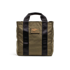 GORUCK Grocery Getter tote bag in ranger green with black straps and logo patch