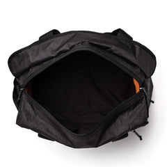 Top view of open black GORUCK Kit Bag 32L Dyneema duffle showing spacious interior