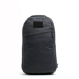 GORUCK black waxed canvas rucksack with laptop compartment and top stash pocket
