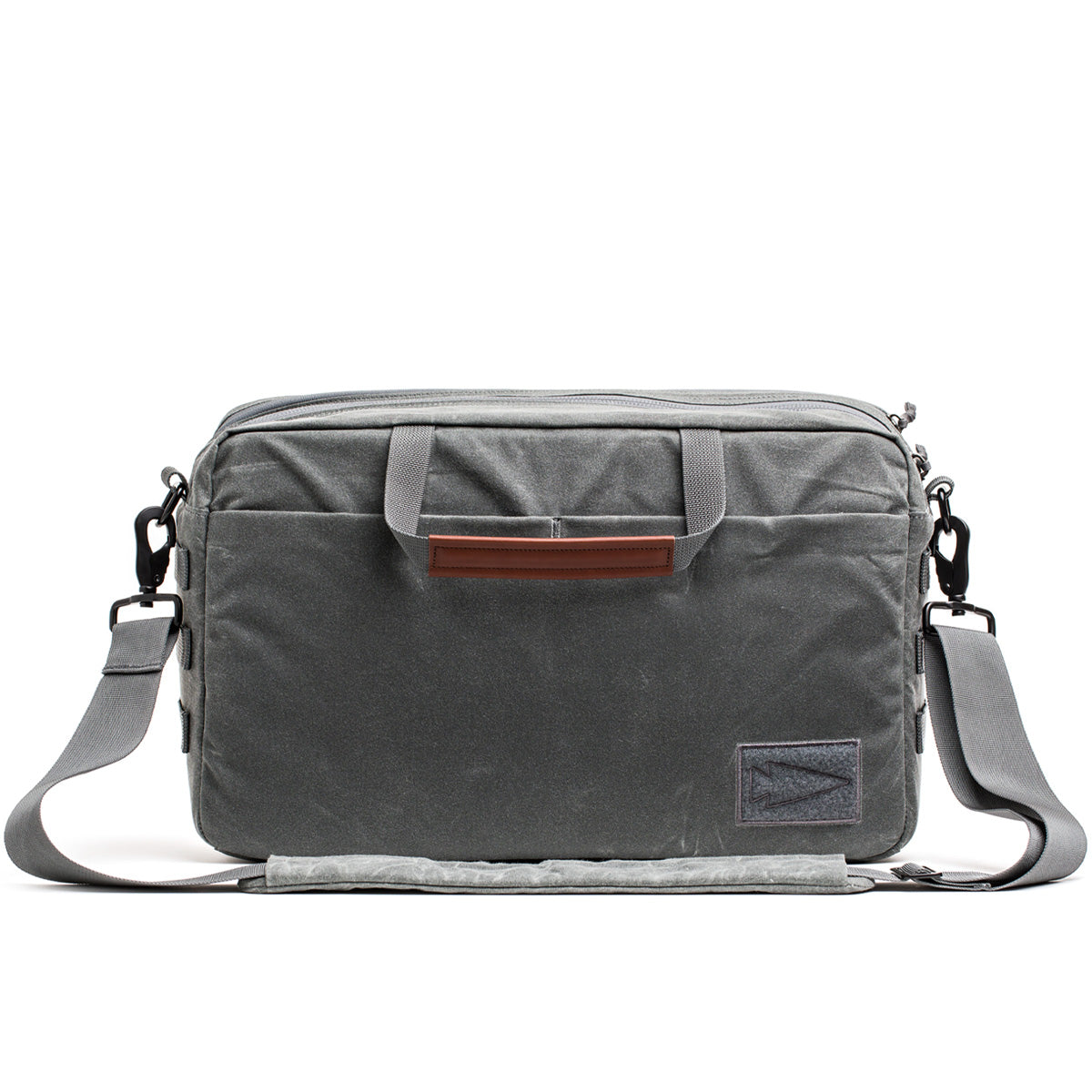 Shoulder Bag Waxed Canvas Slate