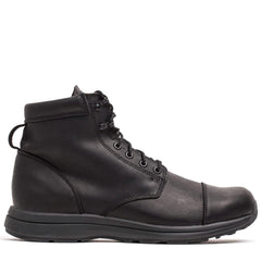 GORUCK black leather rucking boot with high ankle support and durable sole on white background
