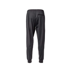 The Men’s Training Performance Joggers are shown from the back, featuring an elastic waistband and zippered pocket. These workout pants use moisture-wicking fabric to keep you comfortable.