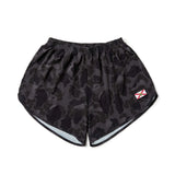 GORUCK men's running shorts in black frogskin camo with Florida flag patch, size L