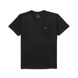 GORUCK men's black triblend short sleeve t-shirt with pocket and spearhead embroidery