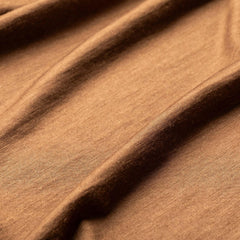 Close-up of brown Merino wool fabric texture for GORUCK rucking apparel