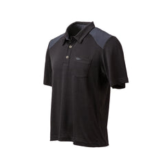 GORUCK black Merino polo shirt size L with chest pocket and reinforced shoulders