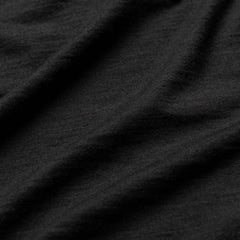 Close-up of black Merino wool fabric texture from GORUCK apparel collection