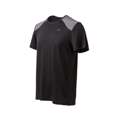 Black short sleeve merino shirt with grey shoulder panels from GORUCK
