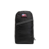GORUCK Packable Bullet 15L black rucksack with American flag patch on front