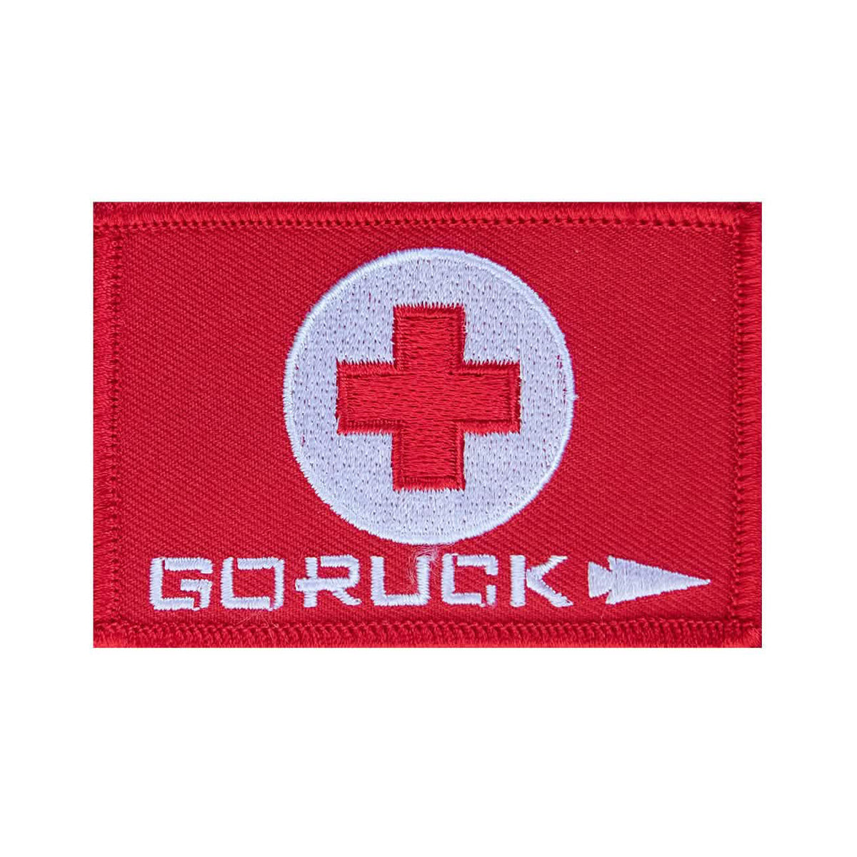 The Patch - GORUCK First Aid features a red design with a white cross in a circle and 