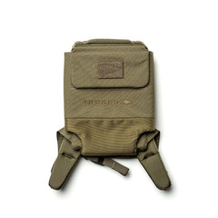 Olive green RPC 3.0 + 10lb Ruck Sandplate backpack with front pocket, logo, and two padded shoulder straps—ideal as a Ruck Plate Carrier for weighted training—displayed on a white background.