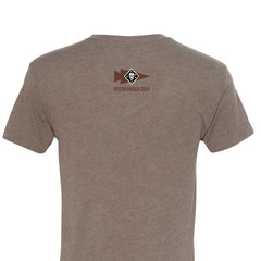 The back of the Recon Raider San Diego Event Tee - Tri-Blend features a "RECON RAIDER 2024" logo and symbol near the neckline—ideal for Marine Corps fans and Recon Raider San Diego event attendees.