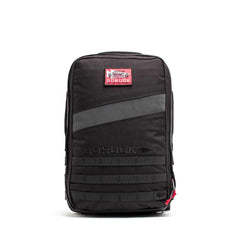 GORUCK black rucking backpack with patch, tough gear for rucking training and events