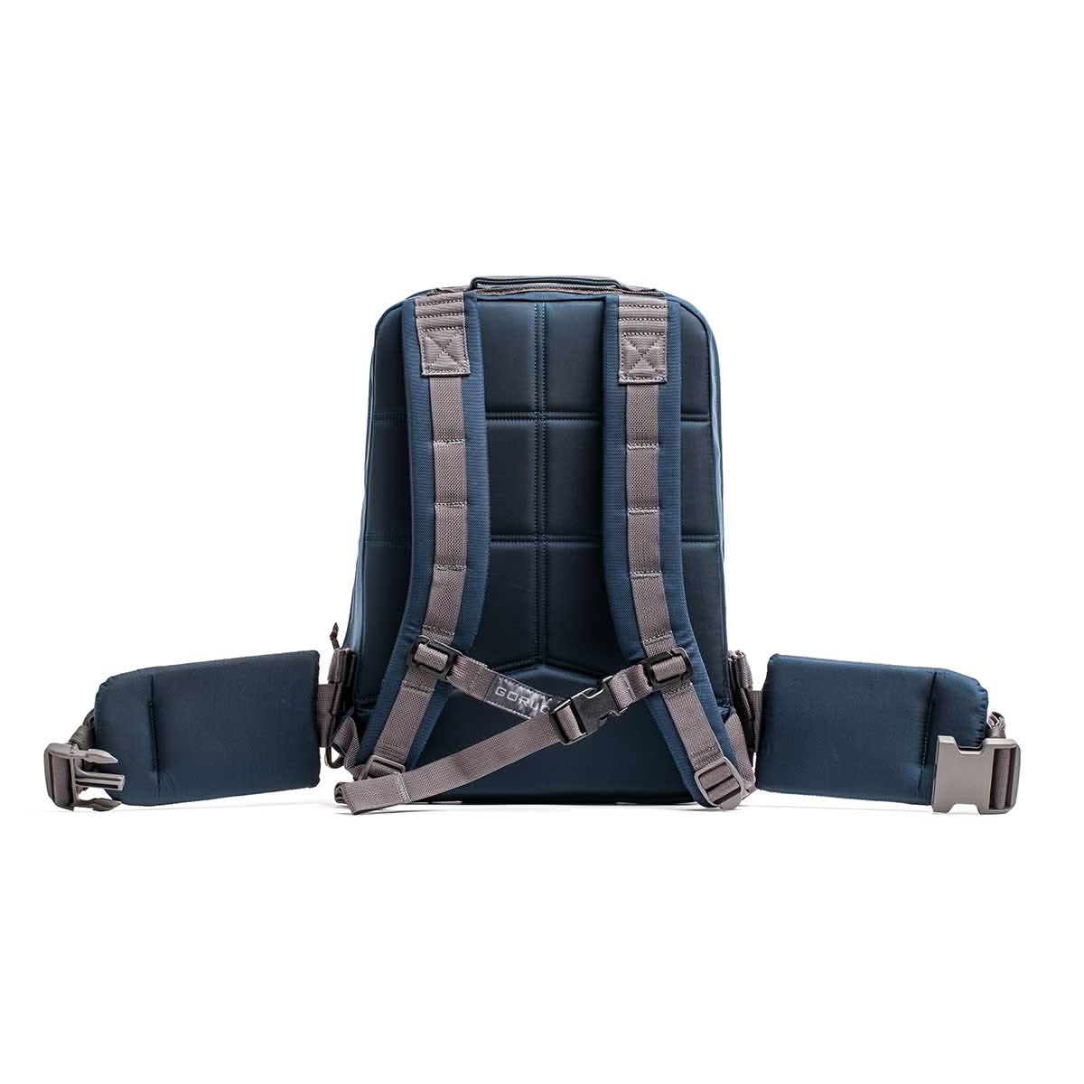 Rucker 4.0 rucksack shown from the back, with padded shoulder straps and hip belts—designed for rucking and all-day comfort.