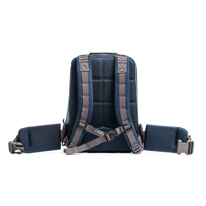 Rucker 4.0 rucksack shown from the back, with padded shoulder straps and hip belts—designed for rucking and all-day comfort.