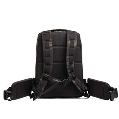 The Rucker 4.0, shown from the back against a white background, features padded shoulder straps and a hip belt—perfect for comfortable rucking and carrying heavy loads.