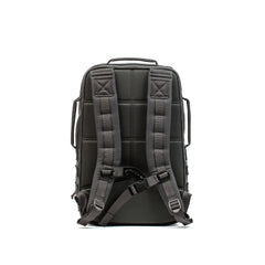 The Rucker 4.0, shown from the back with padded shoulder straps and a waist belt, is perfect for rucking workouts. Displayed on a white background.