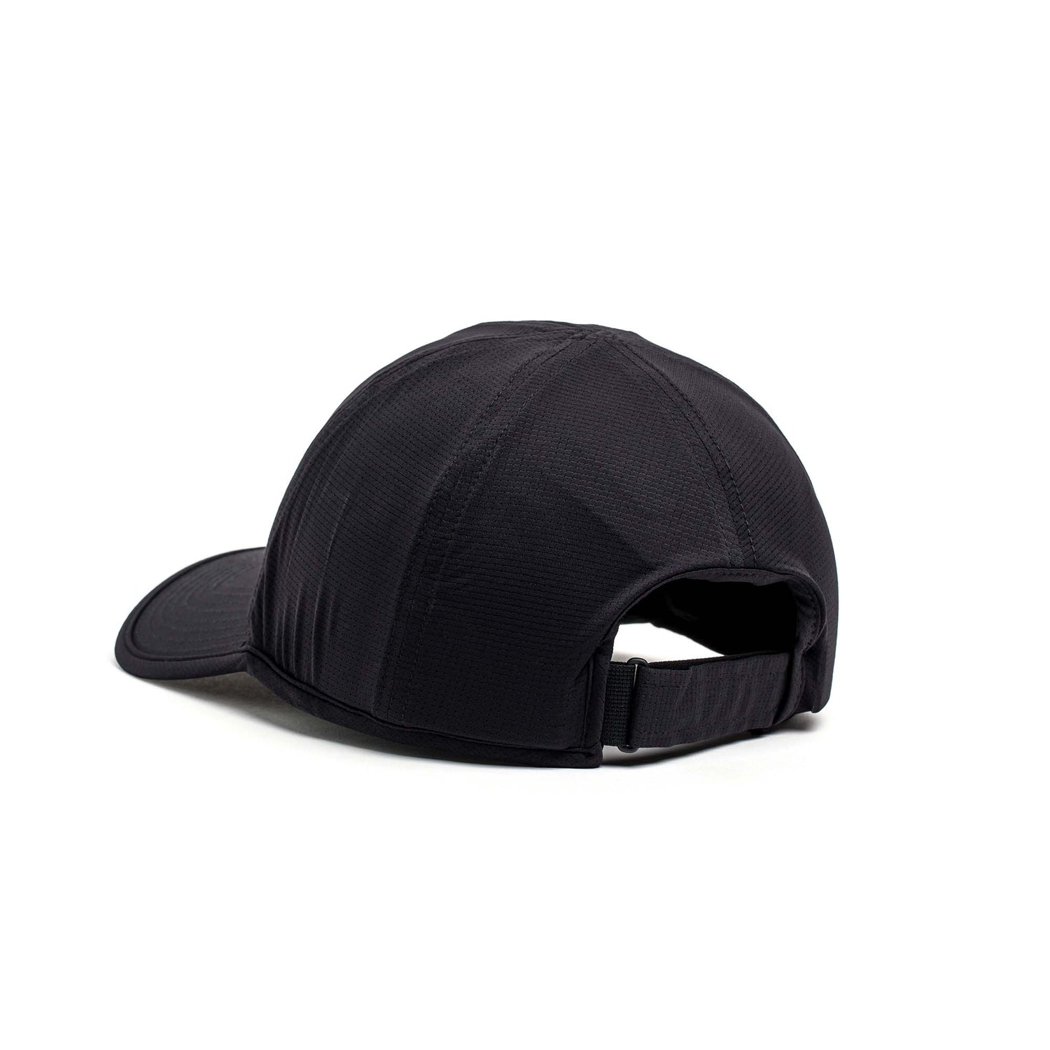 Performance Running Hat - ToughMesh shown from the back, featuring an adjustable strap and crafted from premium Italian fabric, displayed on a white background.