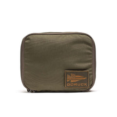 The Shadow Pockets in olive green Cordura feature a GORUCK arrow logo patch on the lower right corner—perfect for organizing your rucksack or using as a compact gear organizer.