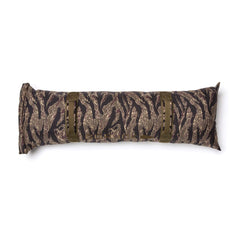Simple Training Sandbags: Long rectangular pillow design with a dark botanical pattern and olive green front straps—ideal for adding a stylish touch to your home gym while supporting your training routine.