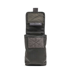 The Simple Side Pocket is a black tactical pouch with patch-friendly VELCRO, MOLLE webbing, and an open flap, shown standing upright against a white background—perfect for organizing your ruck.