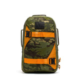 GORUCK Skate Ruck backpack in tropic multicam with orange straps, rugged camo gear