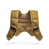 Spy Ruck | Women's Weighted Vest in tan with black straps and bold "GORUCK SPY RUCK" branding, shown on a white background.