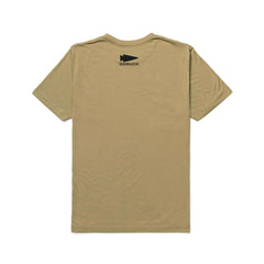 Tan Embrace the Suck Tee - Tri-Blend, short-sleeve, shown from the back with a small black GORUCK logo near the collar, inspired by the USMC motto "embrace the suck.