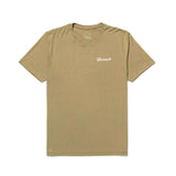 The GORUCK Bud Tee - Tri-Blend is a khaki premium shirt featuring a white "GORUCK" logo on the left chest, ideal for everyday wear.