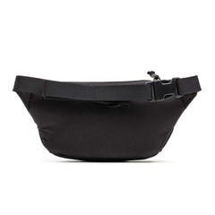 GORUCK black tactical fanny pack with adjustable strap on white background