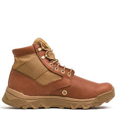 GORUCK mid-top hiking boot in briar coyote color with rugged sole and durable laces