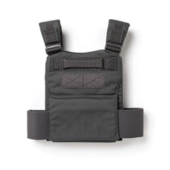 The Training Weight Vest 2.0 is a black tactical vest with adjustable shoulder straps and a front pocket for ruck plates, shown on a white background.