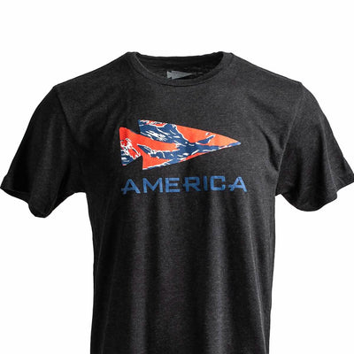 American Tiger Stripe Tee - Tri-Blend