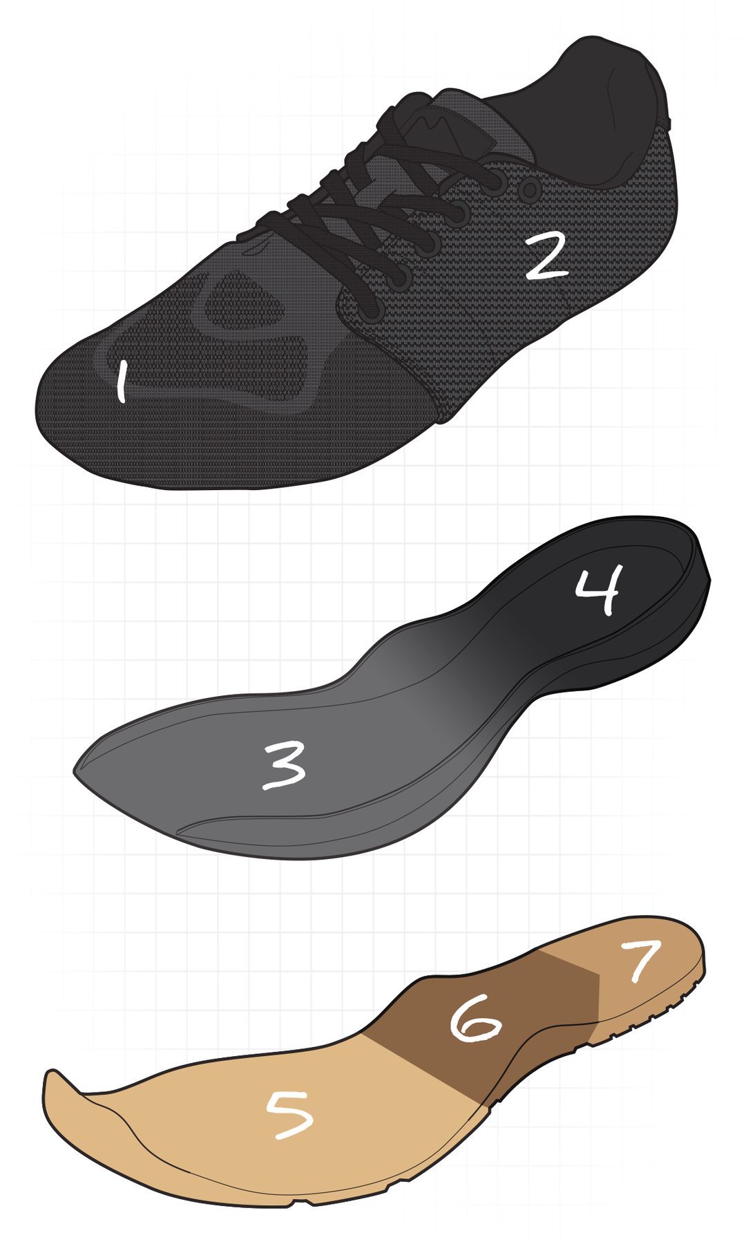 Proper Ruck Wear Ballistic Trainer - Black + Gum w/ Black Reflective Spearhead – GORUCK