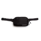 GORUCK black waist pack with buckle strap, durable rucking gear pouch on white background