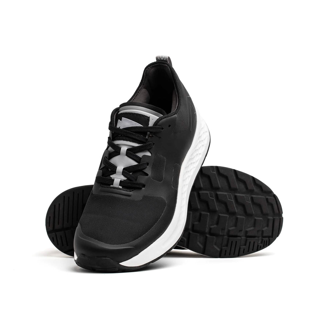 Black and white runners womens outlet