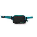 GORUCK black waist pack with teal zippers and straps, rugged rucking gear