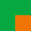 Bright Green + Orange