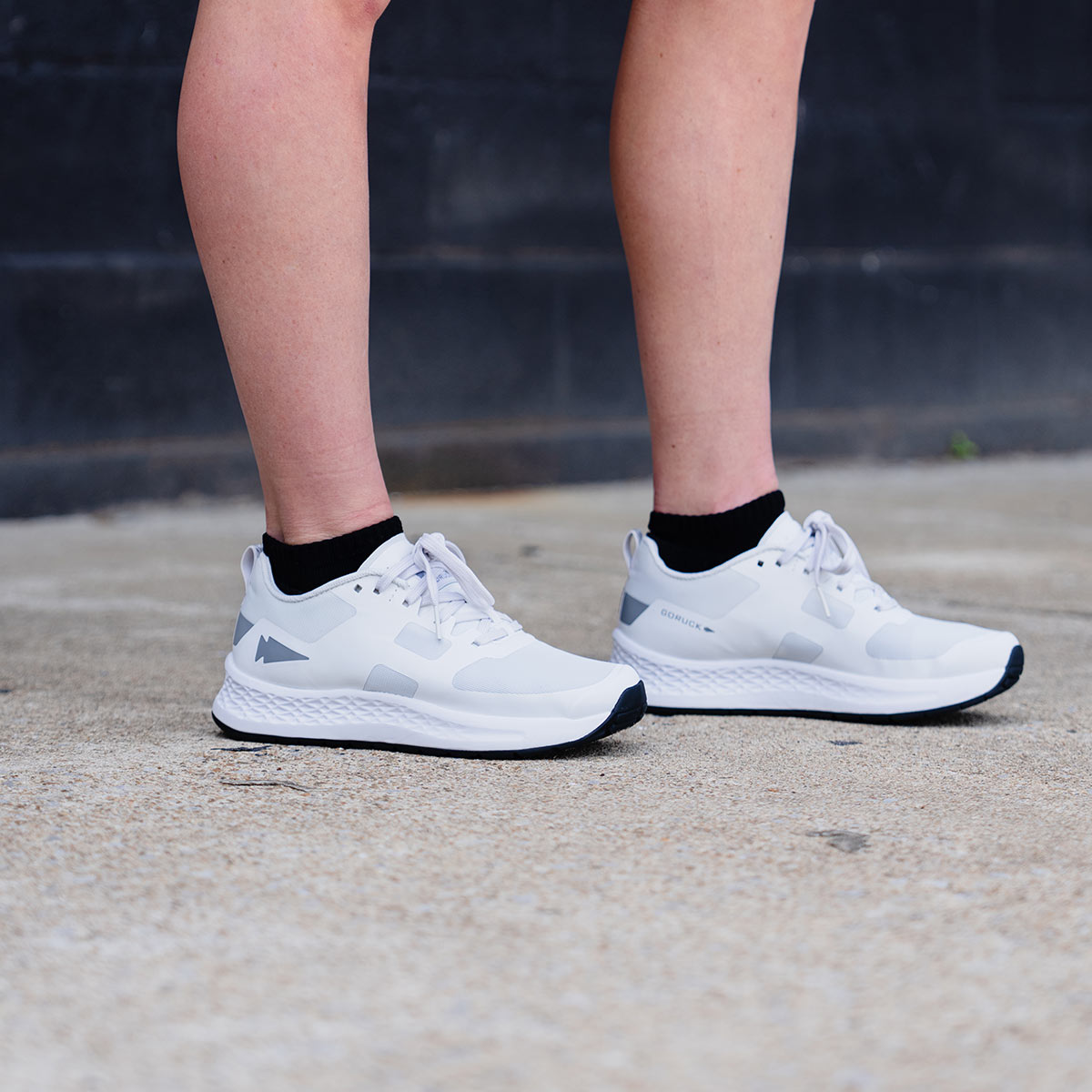 Women's Rough Runners - Light Grey + White