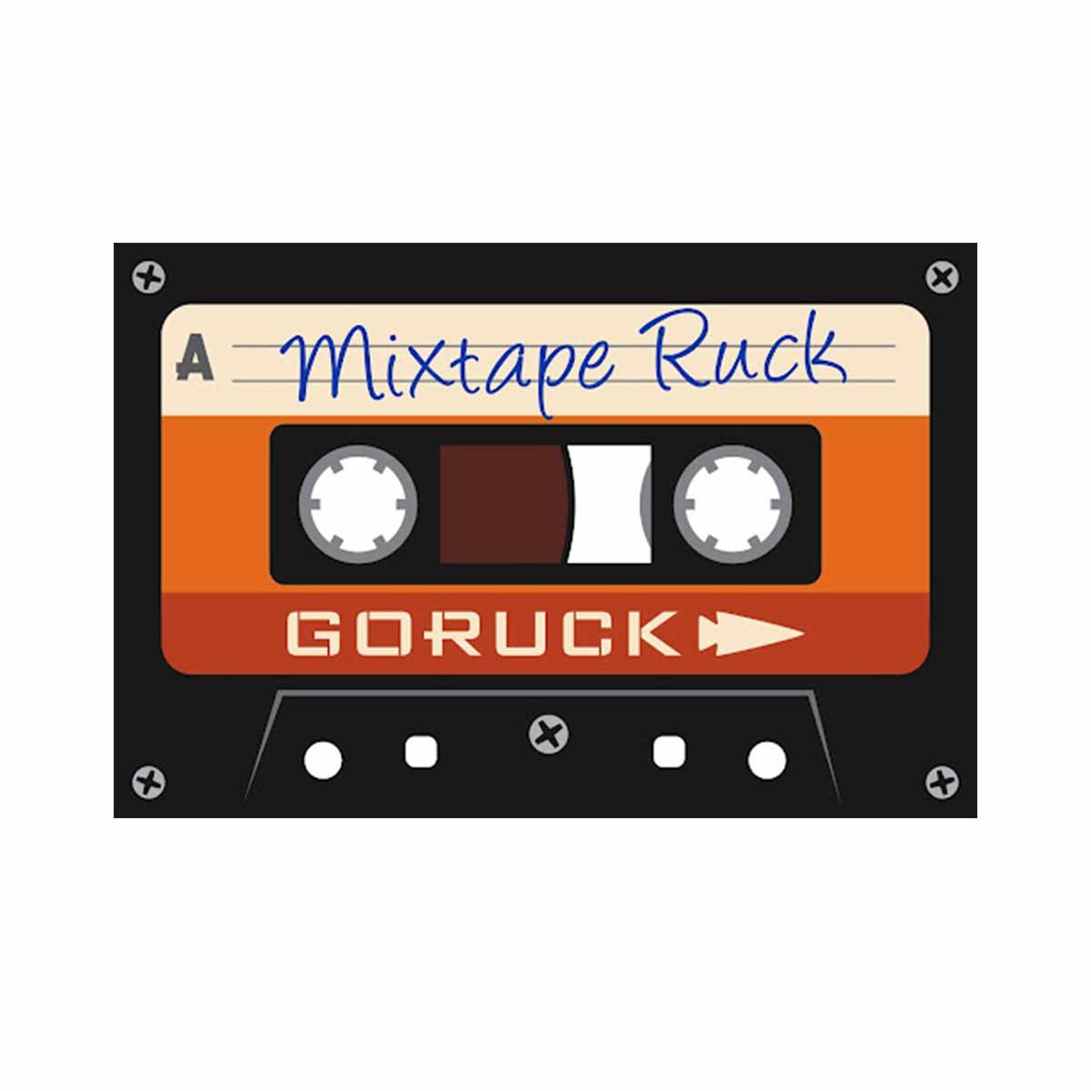 A depiction of a vintage audio cassette labeled 