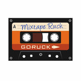 GORUCK Mixtape Ruck retro cassette tape graphic with bold logo and handwriting