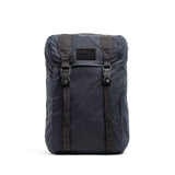 GORUCK black waxed rucksack backpack with dual front straps and arrowhead patch