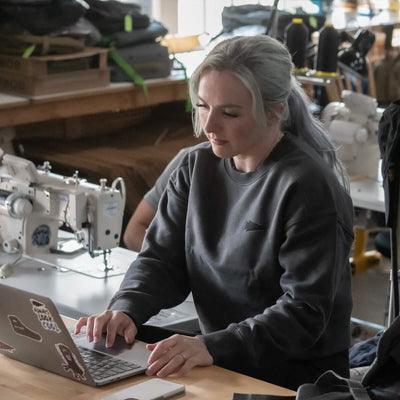 Cropped Sweatshirt - Embroidered GORUCK Spearhead