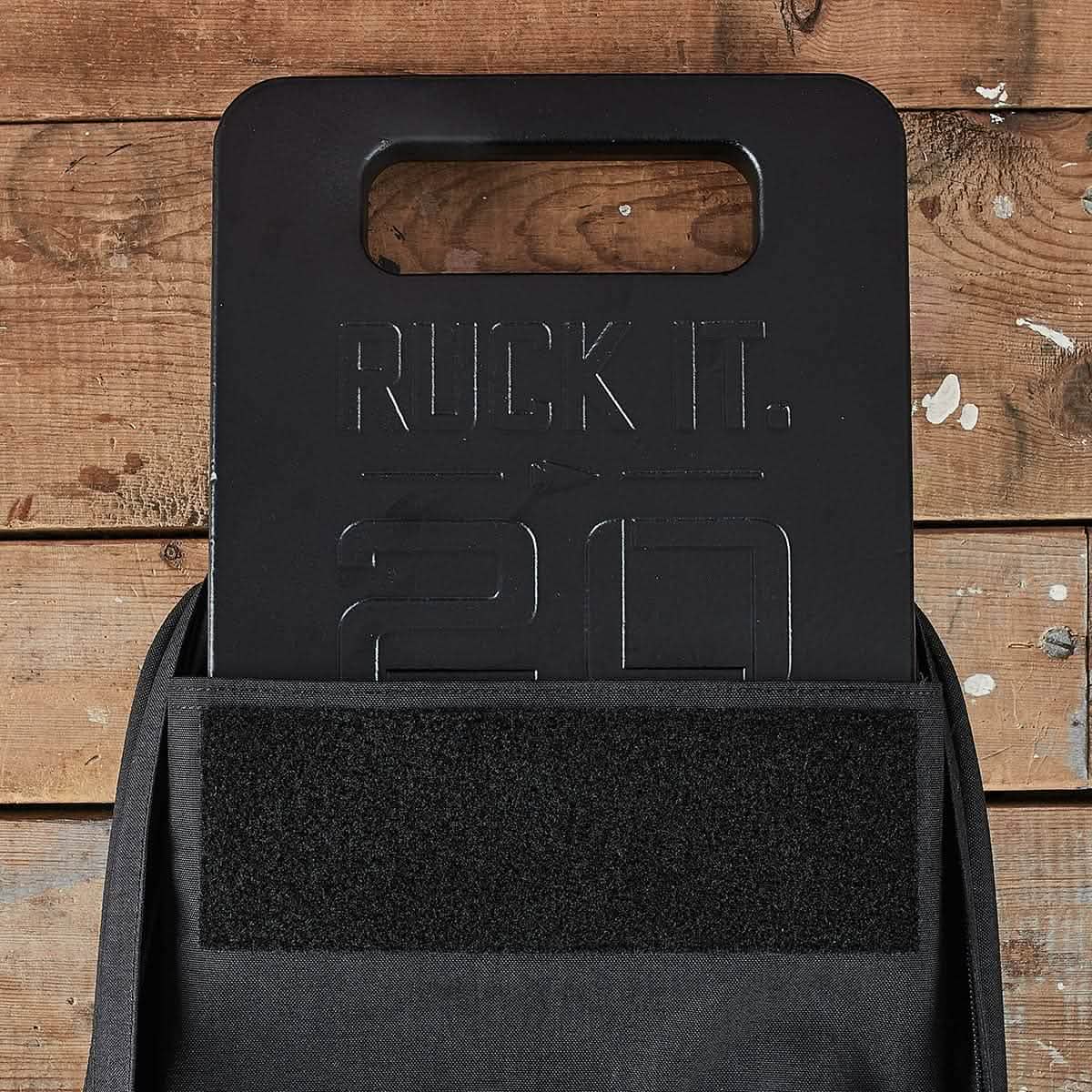 A Ruck Plate by GORUCK, featuring a black design with 