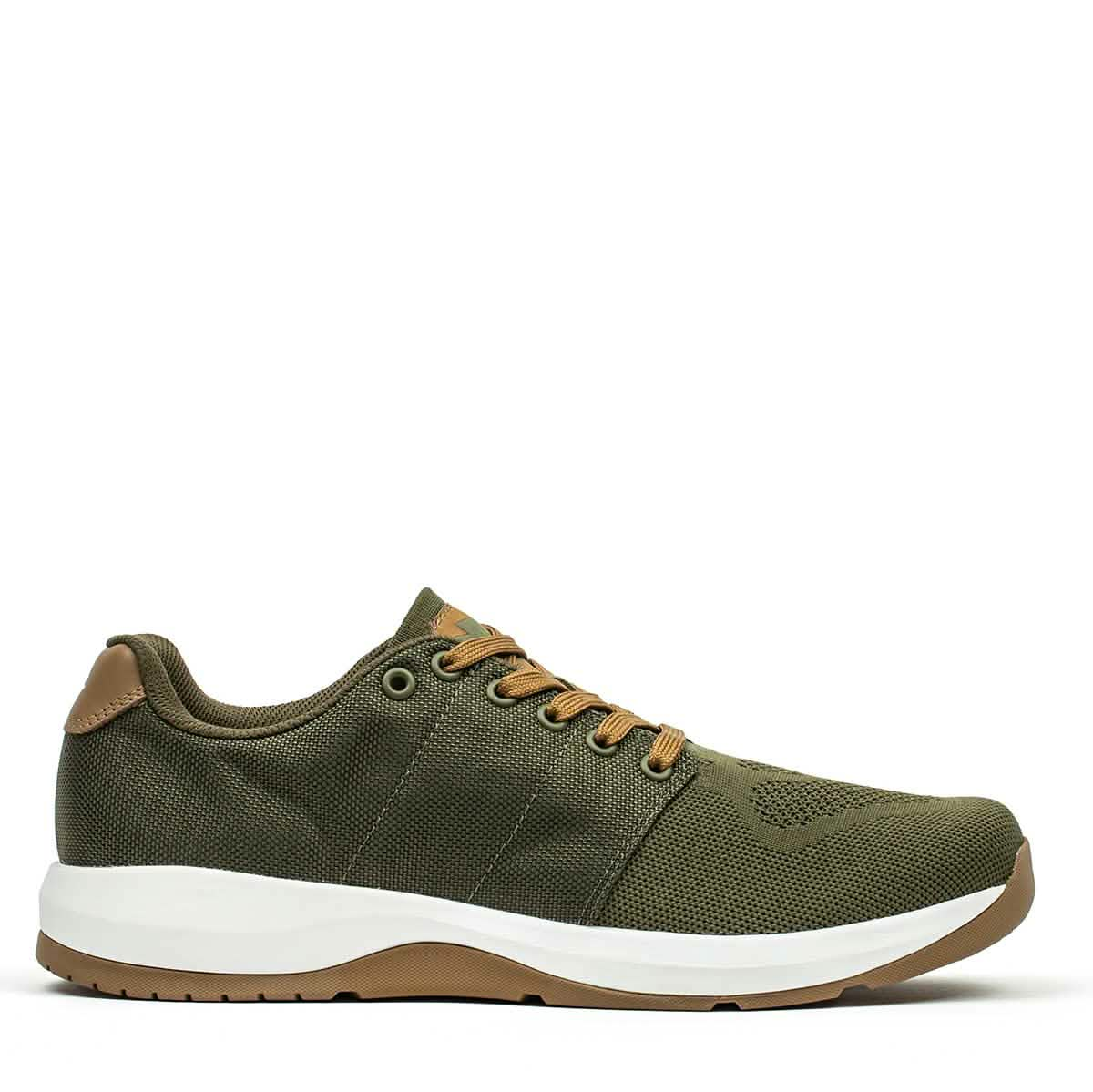 Men's Ballistic Trainers - Green + White + Gum