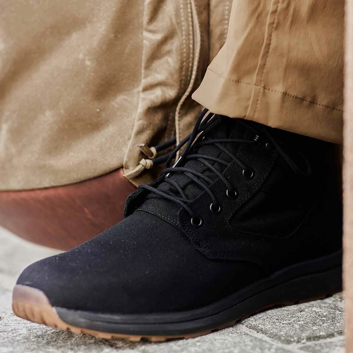 Jedburgh Rucking Boots - Mid Top - Black + Gum